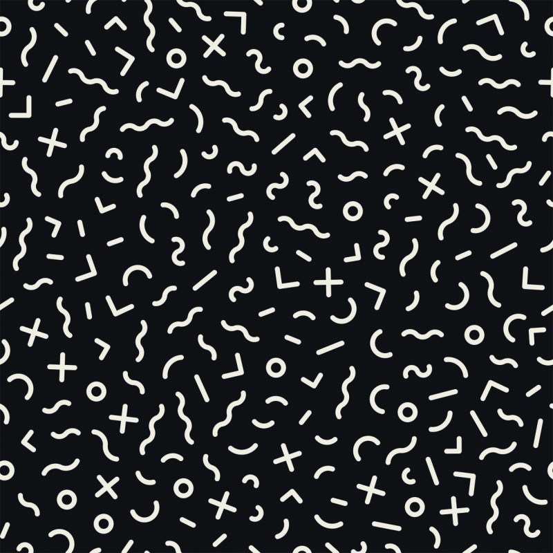 French terry Monochromes Squigly